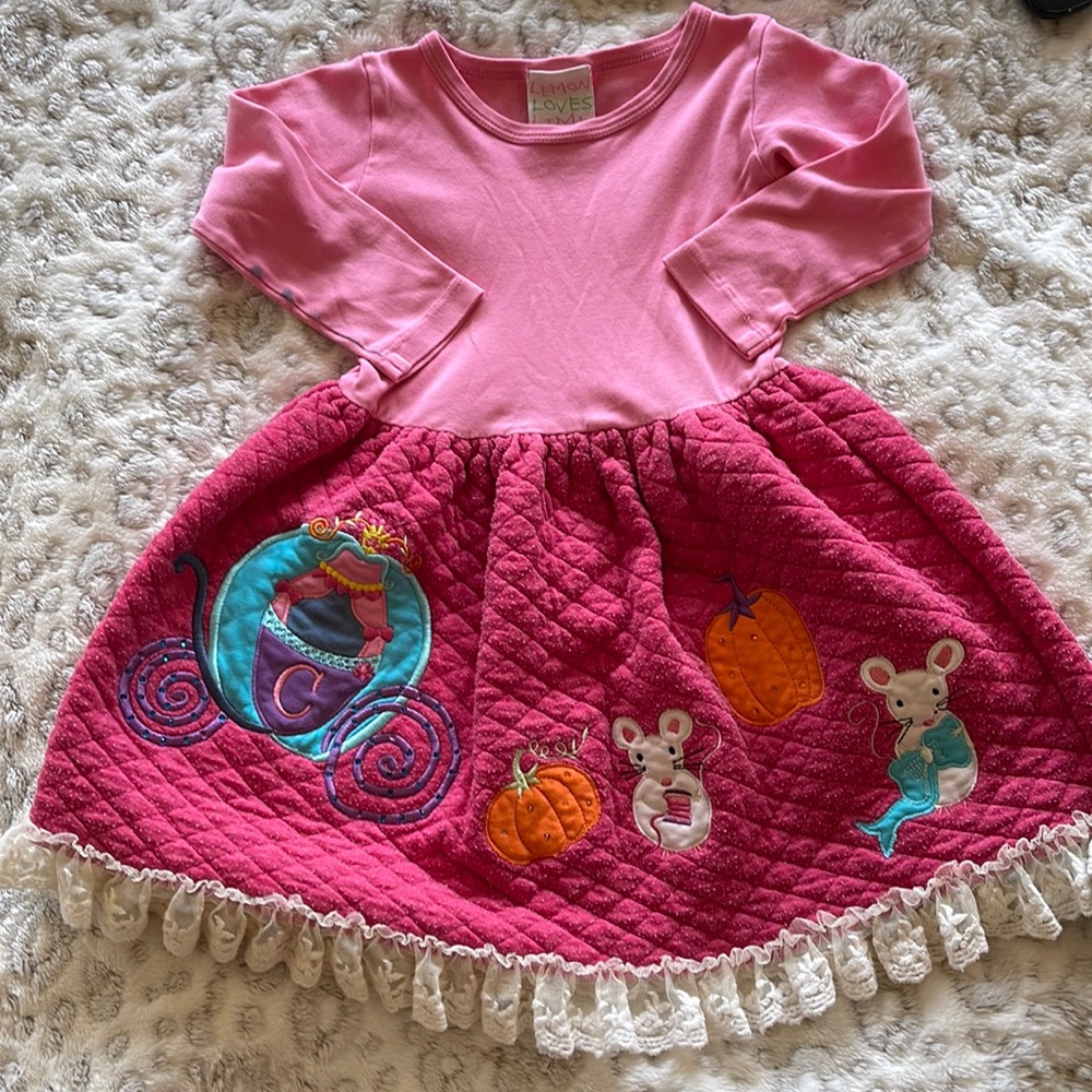 Lemon Loves Lime Cinderella dress
